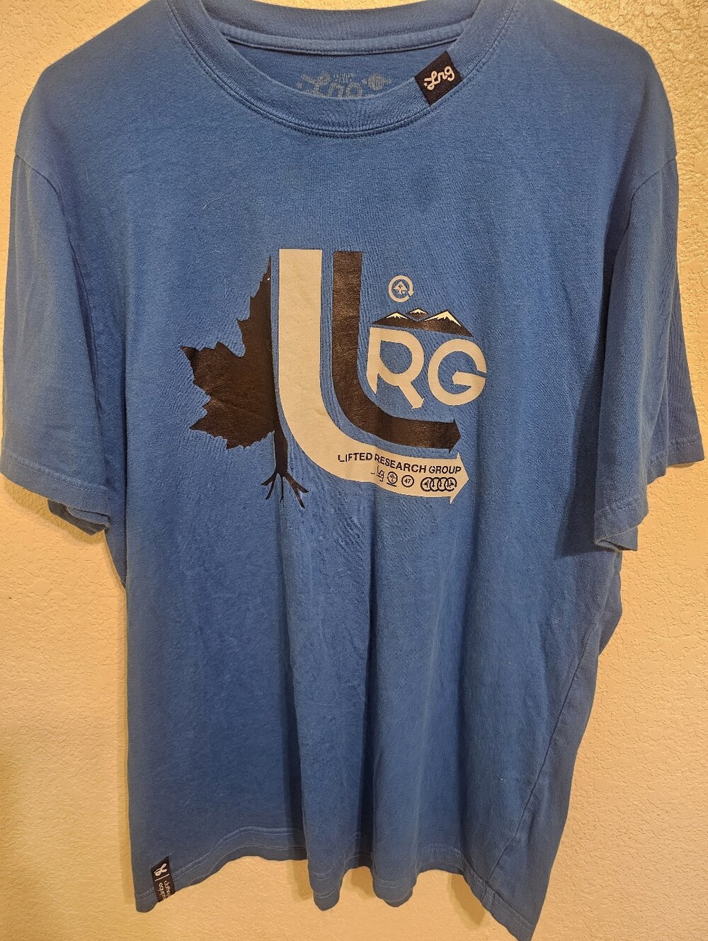 LRG Lifted Research Group Blue T Shirt